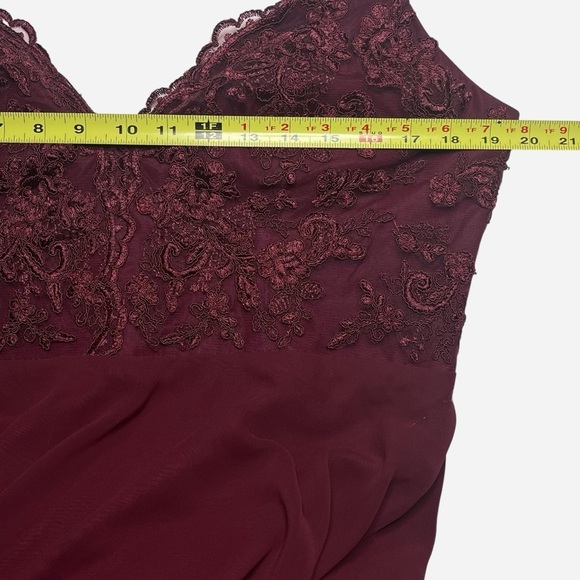 Azazie Burgundy Maxi Dress - Picture 9 of 15